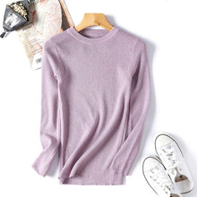 Load image into Gallery viewer, Autumn Winter Women Beaded Sweater 2019 O-Neck elegant sweater Jumper Top Loose Casual Warm Femme Sweater knitting bottom shirt