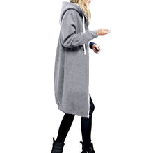 Load image into Gallery viewer, Women Jacket Long Coat Autumn 2019 Casual Plus Size Winter Hooded Jacket Female Sweater Ladies Cardigan chaqueta mujer 4XL 5XL