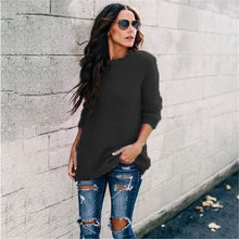 Load image into Gallery viewer, Women&#39;s sweater Plus Size Knitted O-neck Pullovers Autumn Winter Basic sweater Casual Loose Pullovers 5XL winter clothes women