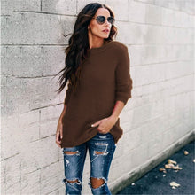 Load image into Gallery viewer, Women&#39;s sweater Plus Size Knitted O-neck Pullovers Autumn Winter Basic sweater Casual Loose Pullovers 5XL winter clothes women