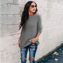 Load image into Gallery viewer, Women&#39;s sweater Plus Size Knitted O-neck Pullovers Autumn Winter Basic sweater Casual Loose Pullovers 5XL winter clothes women