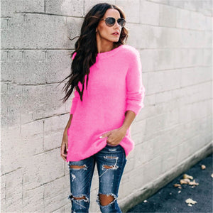 Women's sweater Plus Size Knitted O-neck Pullovers Autumn Winter Basic sweater Casual Loose Pullovers 5XL winter clothes women