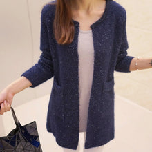 Load image into Gallery viewer, Spring Autumn Long Cardigan Female Long Sleeve Crochet Cardigan Women Sweater Women Knitted Jacket Tops Sweater Women