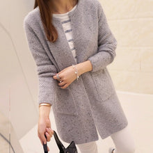 Load image into Gallery viewer, Spring Autumn Long Cardigan Female Long Sleeve Crochet Cardigan Women Sweater Women Knitted Jacket Tops Sweater Women