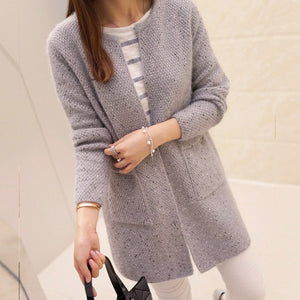 Spring Autumn Long Cardigan Female Long Sleeve Crochet Cardigan Women Sweater Women Knitted Jacket Tops Sweater Women