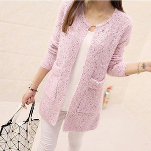 Spring Autumn Long Cardigan Female Long Sleeve Crochet Cardigan Women Sweater Women Knitted Jacket Tops Sweater Women