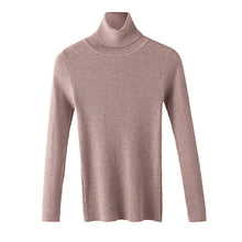 Load image into Gallery viewer, 2019 Autumn Winter Knitted Sweater Pullovers Turtleneck Sweater for Women Long Sleeve White Black Soft Female Jumper Clothing