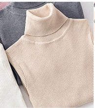 Load image into Gallery viewer, 2019 Autumn Winter Knitted Sweater Pullovers Turtleneck Sweater for Women Long Sleeve White Black Soft Female Jumper Clothing