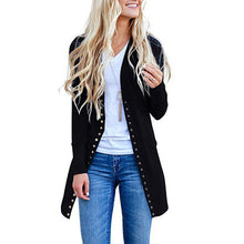 Load image into Gallery viewer, Women Knitted Long Sleeve Sweater Cardigan for female Women 2019 autumn new Overcoat Outwear Coats Long Cardigan Plus Size