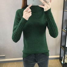 Load image into Gallery viewer, 2019 Hot Autumn Winter Women Sweaters and Pullovers Fashion turtleneck Sweater Women twisted thickening slim pullover sweater