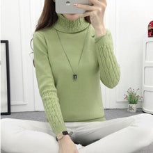 Load image into Gallery viewer, 2019 Hot Autumn Winter Women Sweaters and Pullovers Fashion turtleneck Sweater Women twisted thickening slim pullover sweater