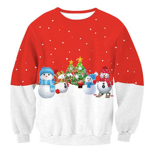 LISCN Christmas Man women Ugly Christmas Sweater Couple Watching Clothing Unisex Lovers for Men Autumn Winter New