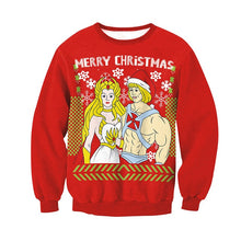 Load image into Gallery viewer, LISCN Christmas Man women Ugly Christmas Sweater Couple Watching Clothing Unisex Lovers for Men Autumn Winter New