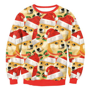 LISCN Christmas Man women Ugly Christmas Sweater Couple Watching Clothing Unisex Lovers for Men Autumn Winter New