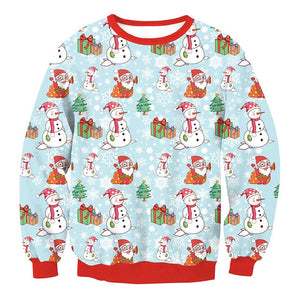LISCN Christmas Man women Ugly Christmas Sweater Couple Watching Clothing Unisex Lovers for Men Autumn Winter New