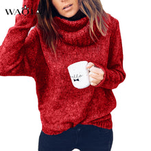 Load image into Gallery viewer, 3XL Casual Sweater Women 2019 Autumn Winter LooseTurtleneck Knitted Sweater Pullovers Female Long Sleeve Jumper Top Pull Femme