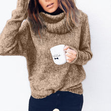 Load image into Gallery viewer, 3XL Casual Sweater Women 2019 Autumn Winter LooseTurtleneck Knitted Sweater Pullovers Female Long Sleeve Jumper Top Pull Femme