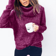 Load image into Gallery viewer, 3XL Casual Sweater Women 2019 Autumn Winter LooseTurtleneck Knitted Sweater Pullovers Female Long Sleeve Jumper Top Pull Femme