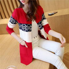 Load image into Gallery viewer, Cardigan Sweaters Women Knitted Coat  Long Sleeve Warm Jacket Korean Style Autumn Winter Women&#39;s Sweater Top Feminine Clothes