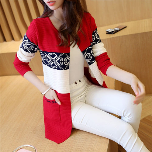 Cardigan Sweaters Women Knitted Coat  Long Sleeve Warm Jacket Korean Style Autumn Winter Women's Sweater Top Feminine Clothes