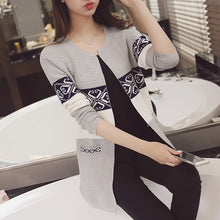 Load image into Gallery viewer, Cardigan Sweaters Women Knitted Coat  Long Sleeve Warm Jacket Korean Style Autumn Winter Women&#39;s Sweater Top Feminine Clothes