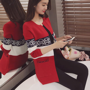 Cardigan Sweaters Women Knitted Coat  Long Sleeve Warm Jacket Korean Style Autumn Winter Women's Sweater Top Feminine Clothes