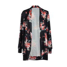 Load image into Gallery viewer, Irregular Women Floral Cardigans Summer Autumn 2018 Fashion Print Long Sleeve Casual Female Sweater Plus Size 3XL