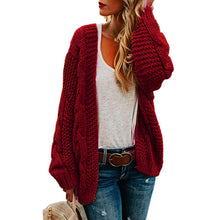 Load image into Gallery viewer, 2020 Open Front Cardigan Sweaters Winter Autumn Woman Sweater Knitted Long Sleeve Cardigan Casual Outerwear Tops Cardigan Women