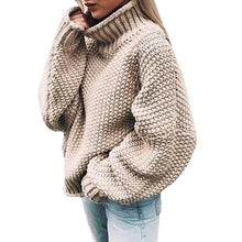 Load image into Gallery viewer, Womail Knitted Sweater Women Winter Warm Sweater Casual sweet Solid Sweater 2019 Female Long Sleeve Loose Pullover Knitwear 827