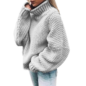 Womail Knitted Sweater Women Winter Warm Sweater Casual sweet Solid Sweater 2019 Female Long Sleeve Loose Pullover Knitwear 827