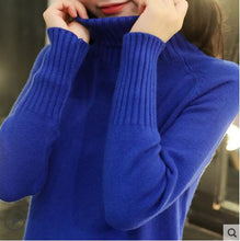 Load image into Gallery viewer, Autumn Winter Women Turtleneck Sweater Pullover Ladies Shirt Slim Casual Tops Warm Clothing Female Knitted Sweater High quality