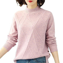 Load image into Gallery viewer, Women Button Color Matching Knit Short Hollow Long Sleeve Casual Warm Loose Sweater New Arrival