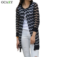 Load image into Gallery viewer, Summer Hollow Out Beach Cool Cardigans Spring Women Long Sweater Knitted Rebecas Mujer New Crochet Femme Casual Ladies Tops