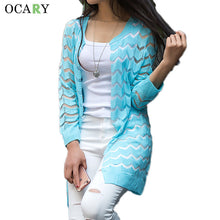 Load image into Gallery viewer, Summer Hollow Out Beach Cool Cardigans Spring Women Long Sweater Knitted Rebecas Mujer New Crochet Femme Casual Ladies Tops