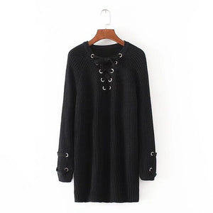 Vodiu Winter Woman Sweater Female Women Pullover Knitwear Jumper Long Sleeve V Neck Slim Solid Fashion Casual 2017 New Hot Sale
