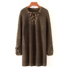 Load image into Gallery viewer, Vodiu Winter Woman Sweater Female Women Pullover Knitwear Jumper Long Sleeve V Neck Slim Solid Fashion Casual 2017 New Hot Sale