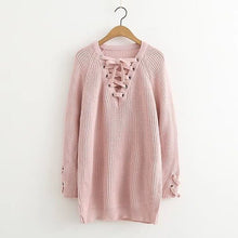 Load image into Gallery viewer, Vodiu Winter Woman Sweater Female Women Pullover Knitwear Jumper Long Sleeve V Neck Slim Solid Fashion Casual 2017 New Hot Sale
