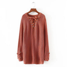 Load image into Gallery viewer, Vodiu Winter Woman Sweater Female Women Pullover Knitwear Jumper Long Sleeve V Neck Slim Solid Fashion Casual 2017 New Hot Sale