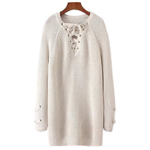 Load image into Gallery viewer, Vodiu Winter Woman Sweater Female Women Pullover Knitwear Jumper Long Sleeve V Neck Slim Solid Fashion Casual 2017 New Hot Sale