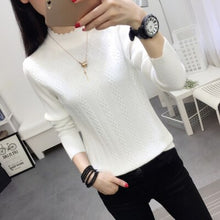 Load image into Gallery viewer, Winter Sweater Women 2018New Fashion Half-Turtleneck Knitted Pullover Slim Large Size Knit Bottom Shirt Women Clothing IOQRCJV 8