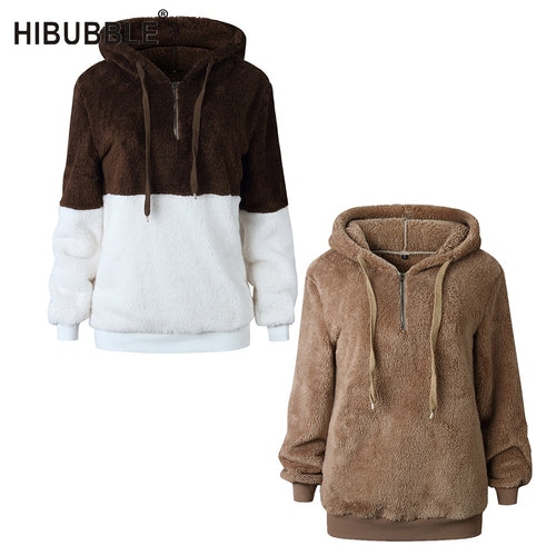 Fleece Womens Sweaters 2018 Winter Autumn Hooded Pullover Women Sweater Women Hooded Sweatershirt Women Tops Pull Femme jumper