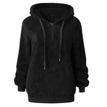 Load image into Gallery viewer, Fleece Womens Sweaters 2018 Winter Autumn Hooded Pullover Women Sweater Women Hooded Sweatershirt Women Tops Pull Femme jumper