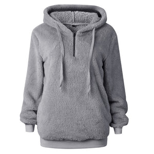 Fleece Womens Sweaters 2018 Winter Autumn Hooded Pullover Women Sweater Women Hooded Sweatershirt Women Tops Pull Femme jumper