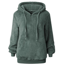 Load image into Gallery viewer, Fleece Womens Sweaters 2018 Winter Autumn Hooded Pullover Women Sweater Women Hooded Sweatershirt Women Tops Pull Femme jumper