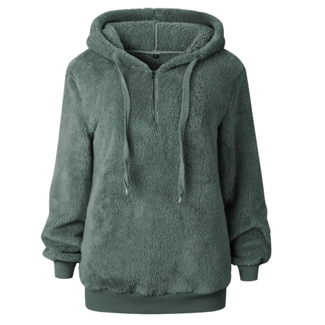 Fleece Womens Sweaters 2018 Winter Autumn Hooded Pullover Women Sweater Women Hooded Sweatershirt Women Tops Pull Femme jumper