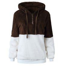 Load image into Gallery viewer, Fleece Womens Sweaters 2018 Winter Autumn Hooded Pullover Women Sweater Women Hooded Sweatershirt Women Tops Pull Femme jumper