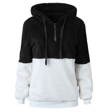 Load image into Gallery viewer, Fleece Womens Sweaters 2018 Winter Autumn Hooded Pullover Women Sweater Women Hooded Sweatershirt Women Tops Pull Femme jumper
