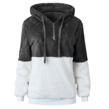 Load image into Gallery viewer, Fleece Womens Sweaters 2018 Winter Autumn Hooded Pullover Women Sweater Women Hooded Sweatershirt Women Tops Pull Femme jumper