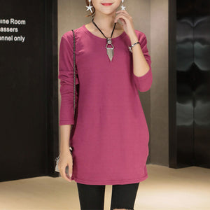 Wool 2018 autumn winter Fashion Women long sleeve Loose casual pullovers sweater casual top tunic pullover purple clothing