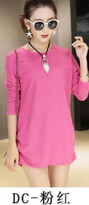Wool 2018 autumn winter Fashion Women long sleeve Loose casual pullovers sweater casual top tunic pullover purple clothing